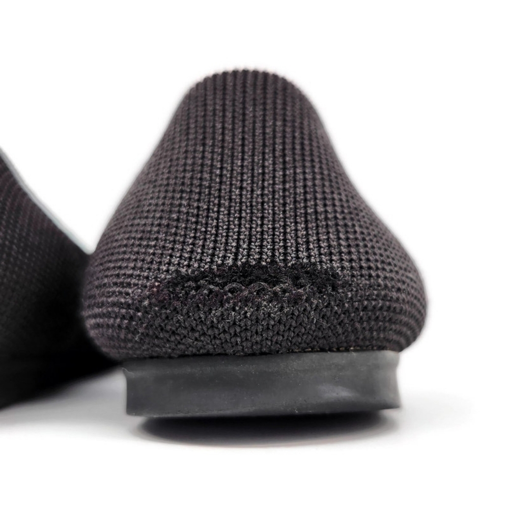 Rothy's The Flat Black White Halo Retired Round-Toe Slip-On Flats - Picture 10 of 10